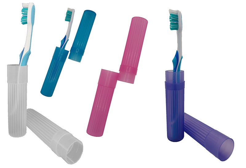 American Comb Toothbrush Holder (Blue Pink White Purple) - Made in The USA. W/Ventilation Holes. - Image 2